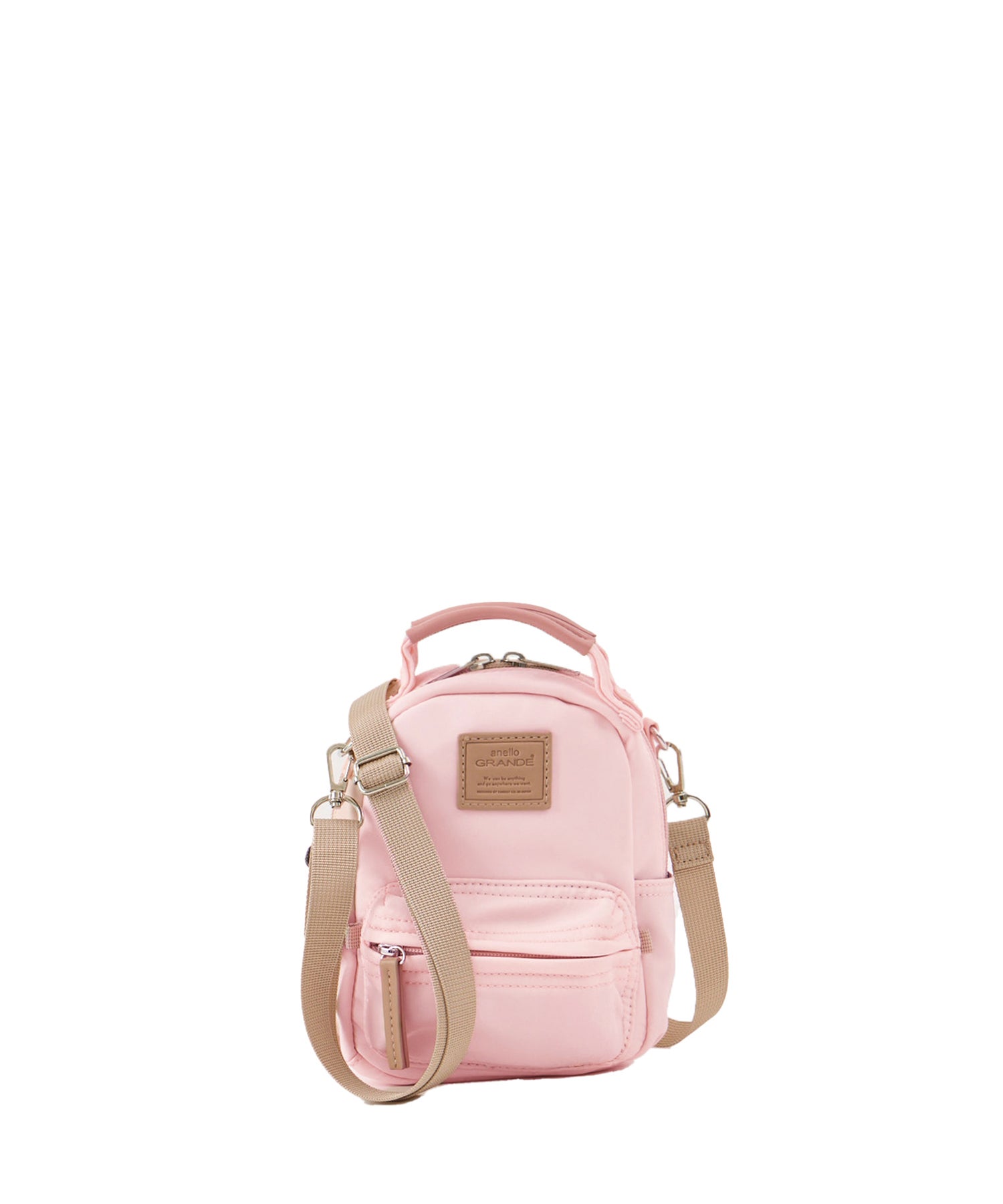 anelloGRANDE アネログランデ motte モッテ ナイロン 2WAYナノショルダーバッグ 2WAY 撥水 軽量 カジュアル お出かけバッグ GGM1131 ライトピンク