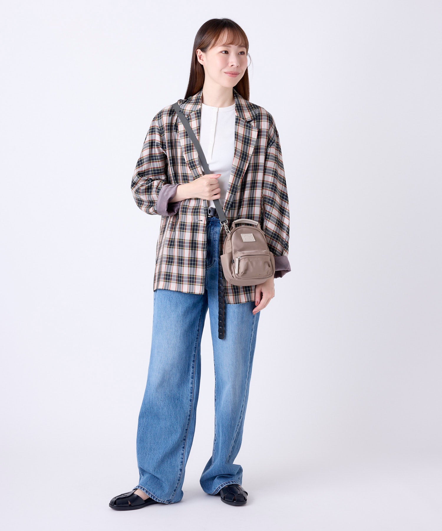 anelloGRANDE アネログランデ motte モッテ ナイロン 2WAYナノショルダーバッグ 2WAY 撥水 軽量 カジュアル お出かけバッグ GGM1131 グレーベージュ