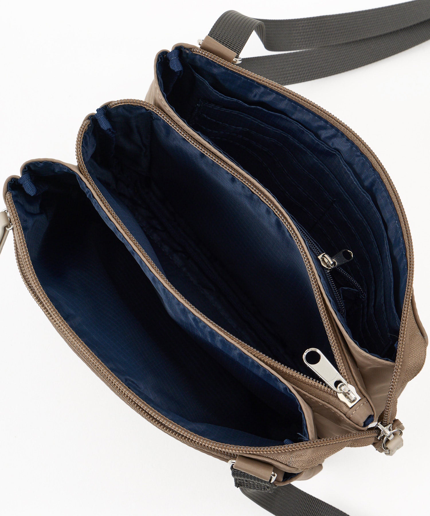anelloGRANDE アネログランデ motte モッテ ナイロン 多機能ショルダーバッグ 撥水 軽量 カードポケット カジュアル お出かけバッグ GGM1132 グレーベージュ