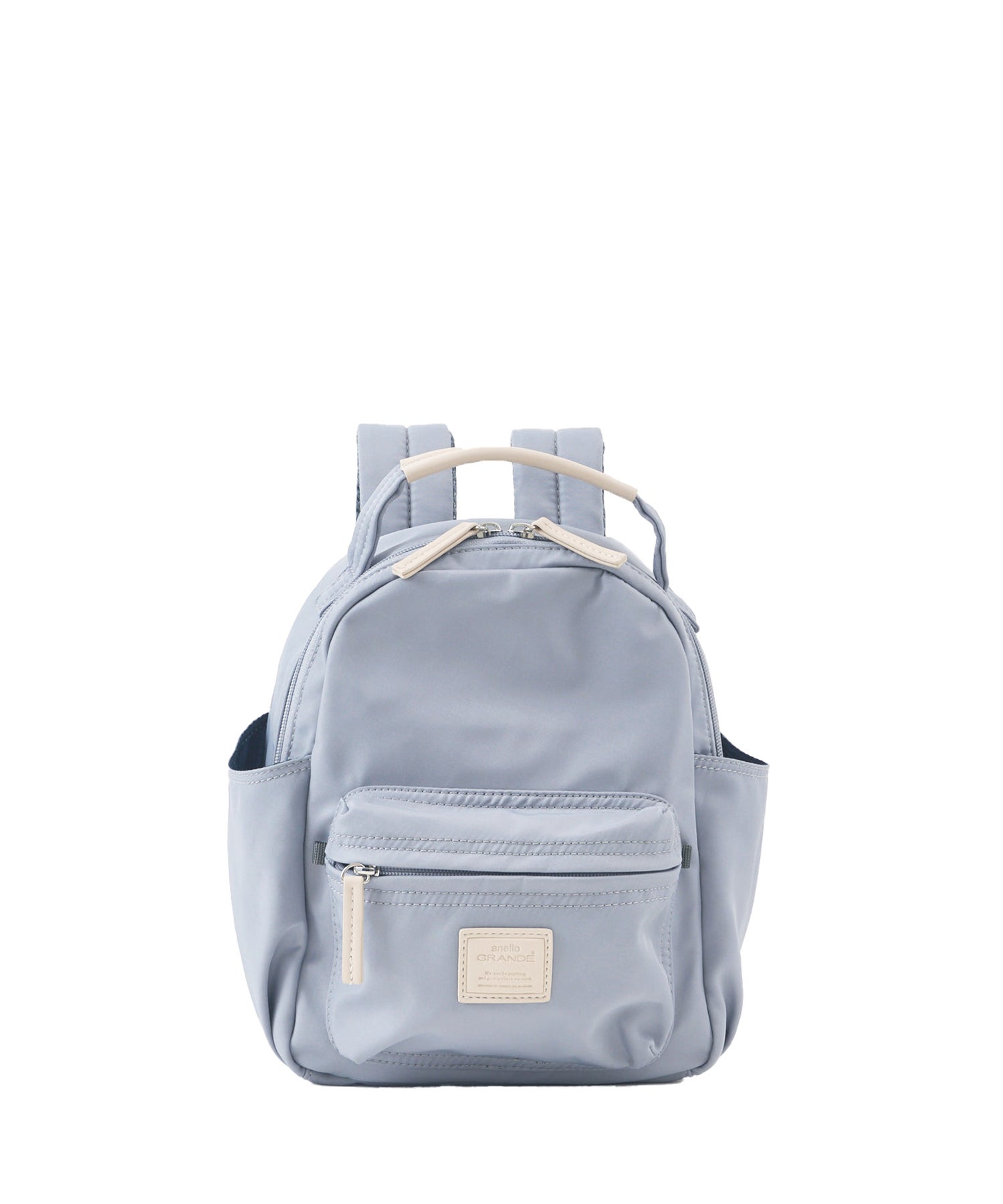 anelloGRANDE アネログランデ  motte モッテ ナイロン ハンドル付きミニリュック 撥水 軽量 A5 カジュアル お出かけバッグ GGM1134 ブルーグレー