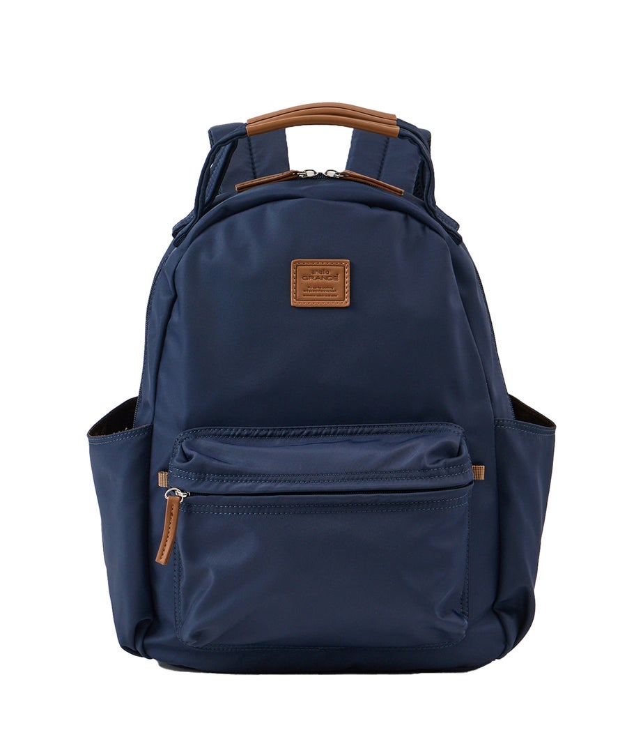 anelloGRANDE アネログランデ  motte モッテ ナイロン ハンドル付きリュック 撥水 軽量 A4 15L カジュアル お出かけバッグ GGM1135 ネイビー