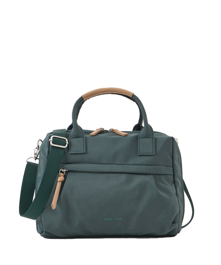Legato Largo レガートラルゴ ショルダーバッグ A5 撥水 2WAY お出かけバッグ ペットボトル収納可能 FULL BAG LH-W0232 ダークグリーン