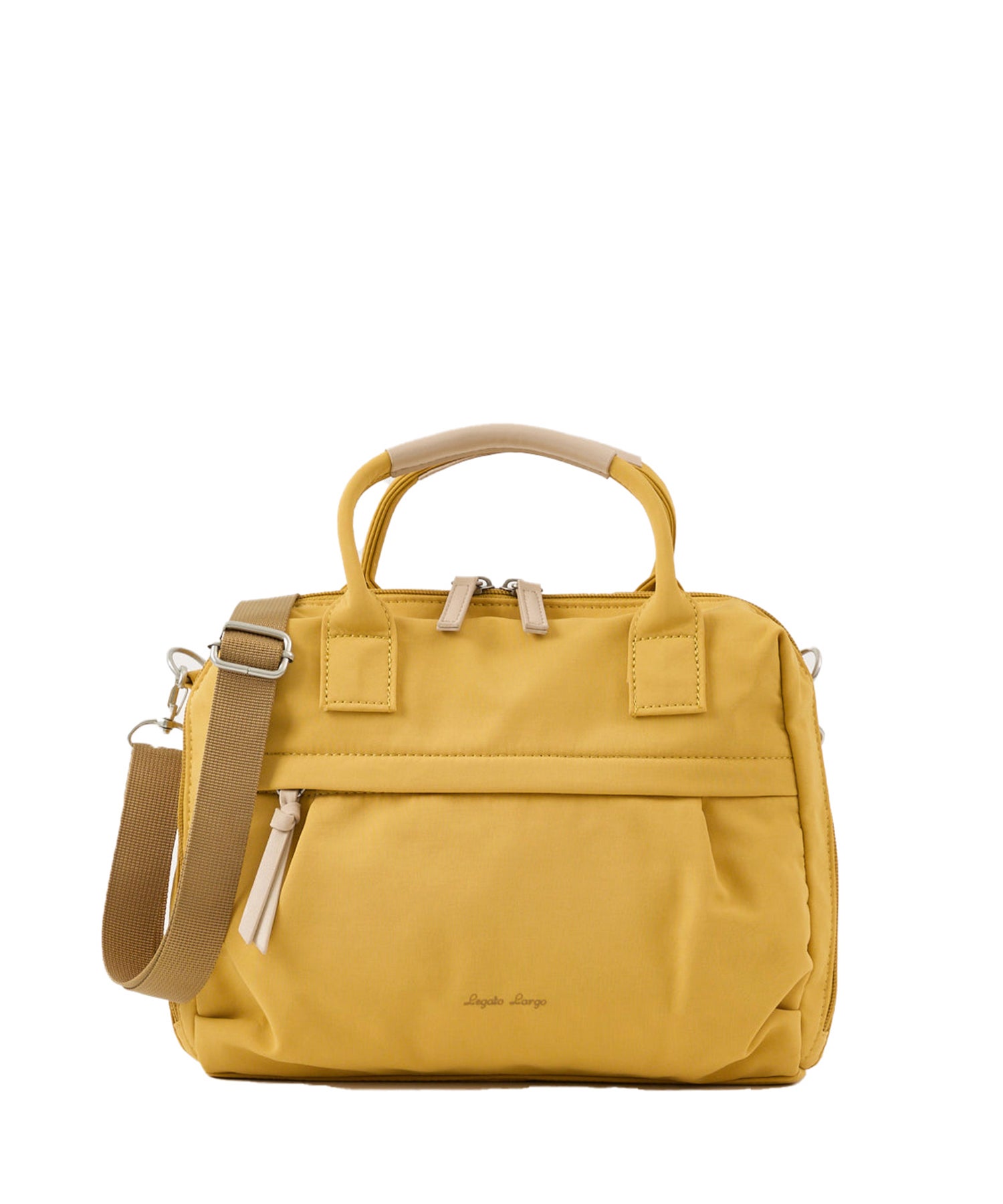 Legato Largo レガートラルゴ ショルダーバッグ A5 撥水 2WAY お出かけバッグ ペットボトル収納可能 FULL BAG LH-W0232 マスタード