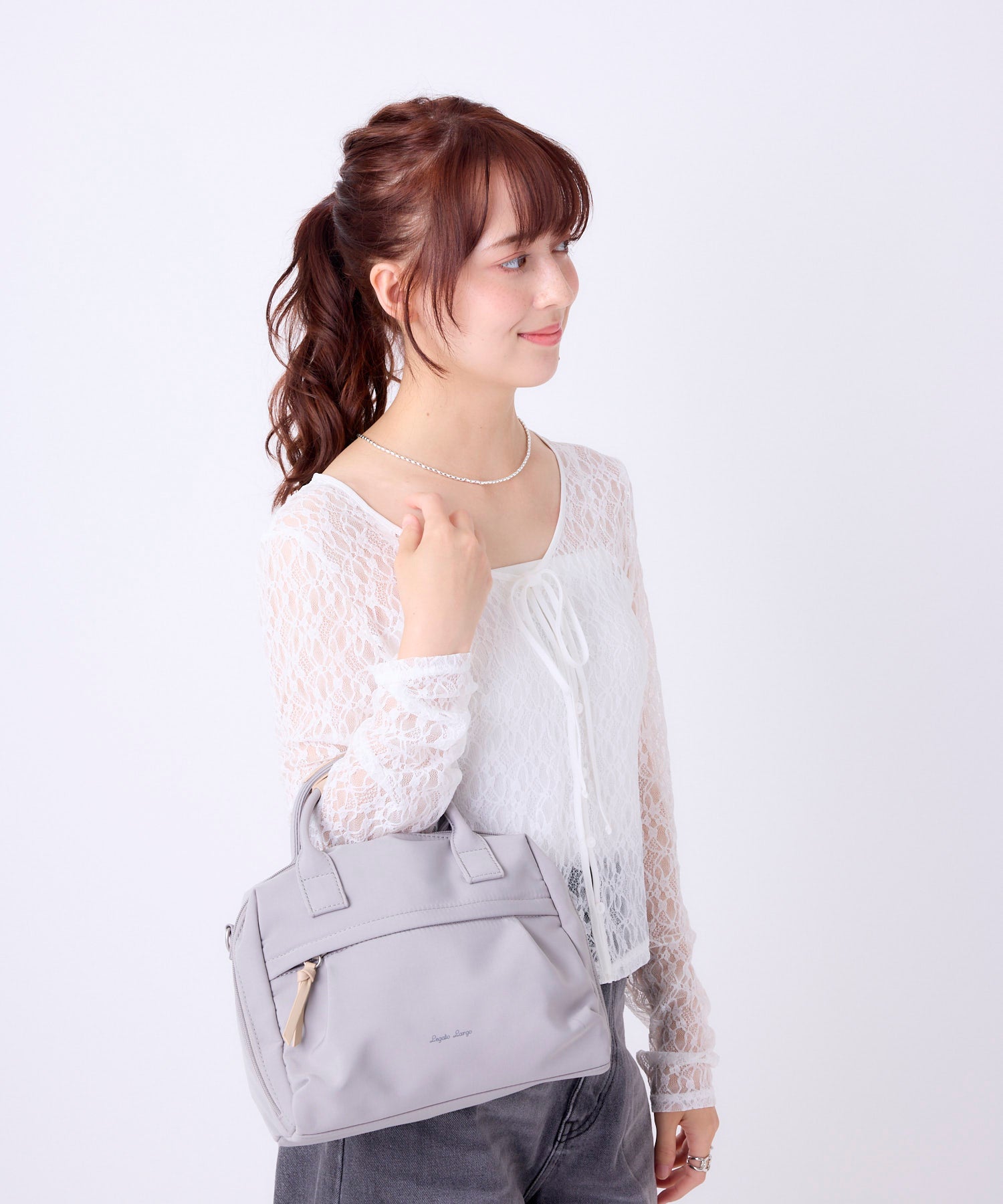 Legato Largo レガートラルゴ ショルダーバッグ A5 撥水 2WAY お出かけバッグ ペットボトル収納可能 FULL BAG LH-W0232 