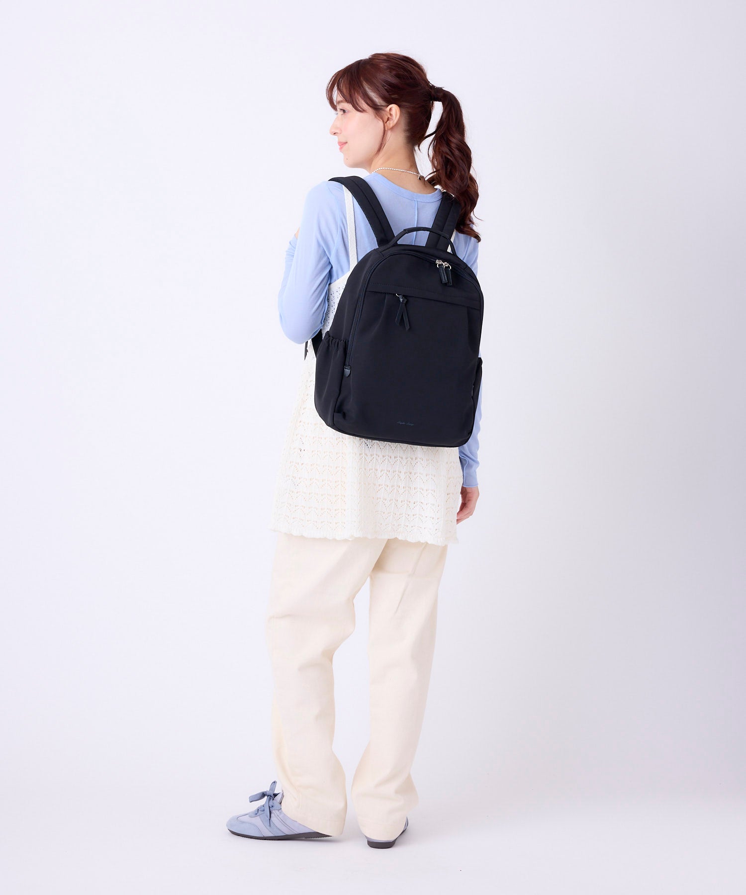 Legato Largo レガートラルゴ 10ポケットリュック A4 PC収納可能 撥水 通勤バッグ 通学バッグ カジュアル お出かけバッグ ボトルホルダー FULL BAG LH-W0233 