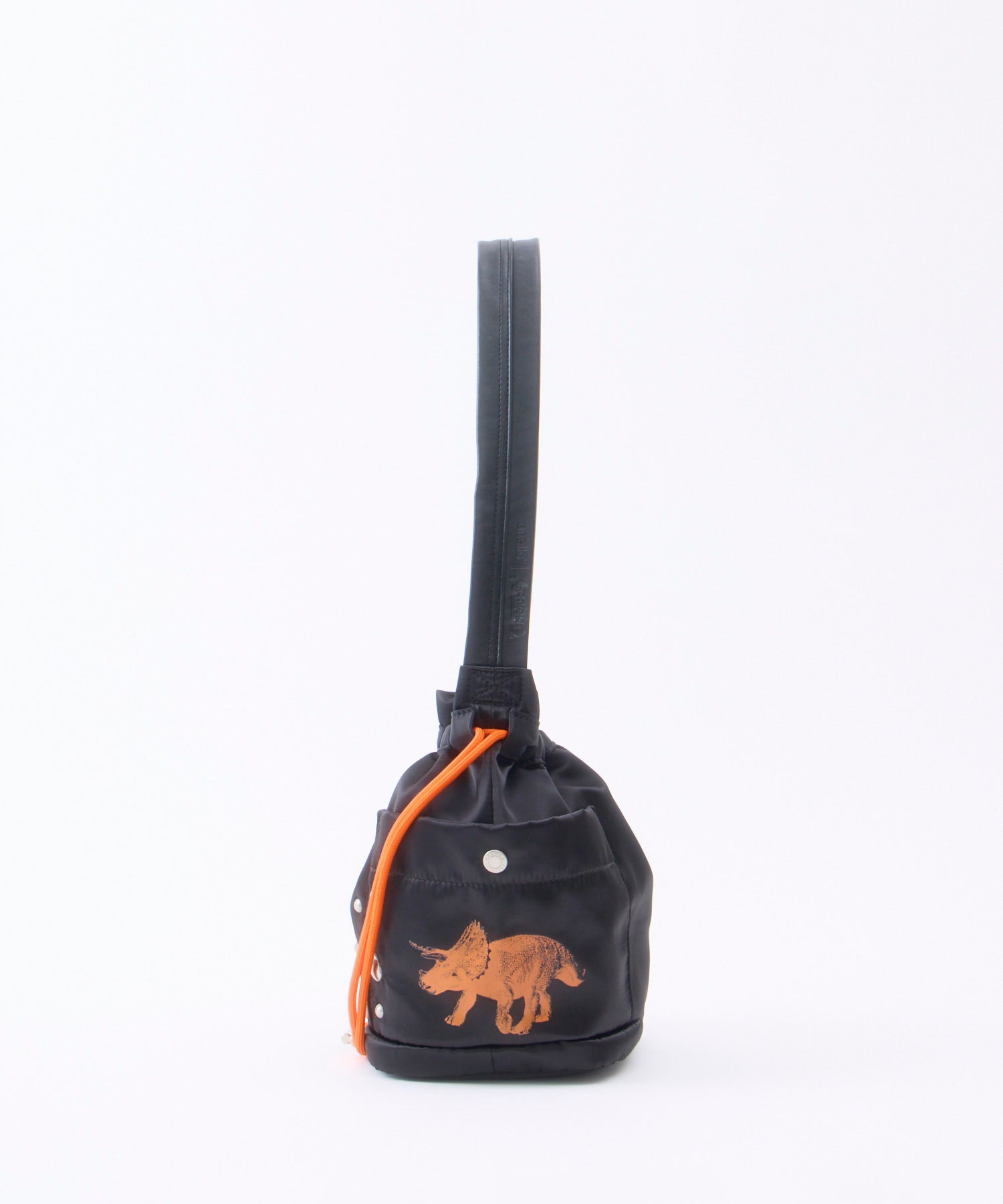 SAIB0001 巾着ショルダーバッグ シュライヒ Schleich 恐竜 巾着バッグ anello 撥水 サイドポケット