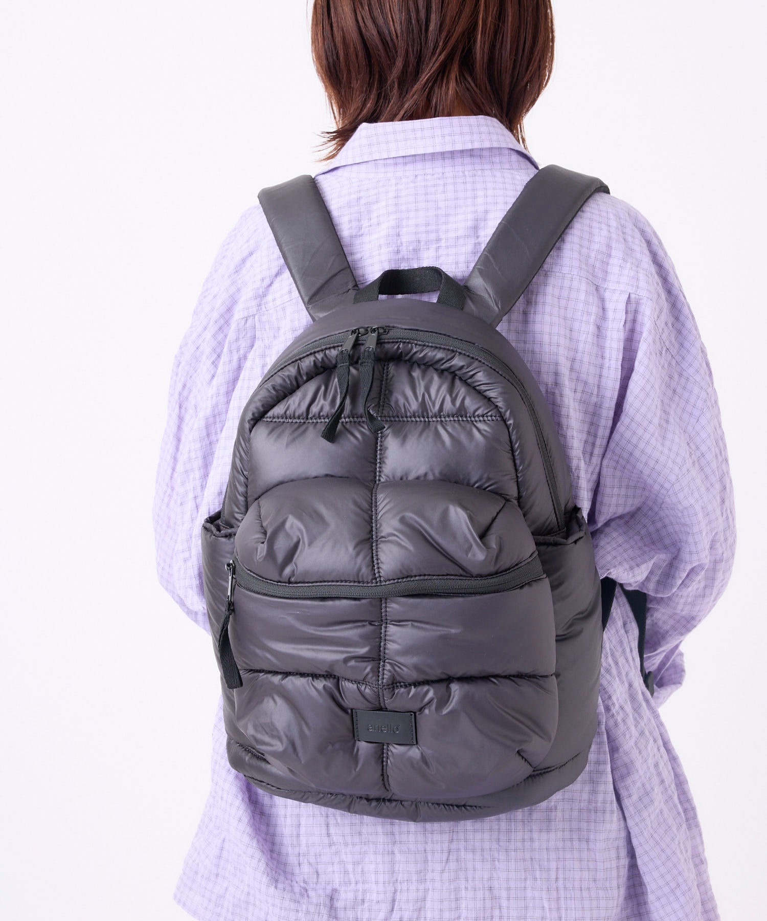 anello アネロ MATE ミニリュック 軽量 撥水 A5 ユニセックス お出かけバッグ マザーズバッグ ピロウィー AIB5224 ブラック
