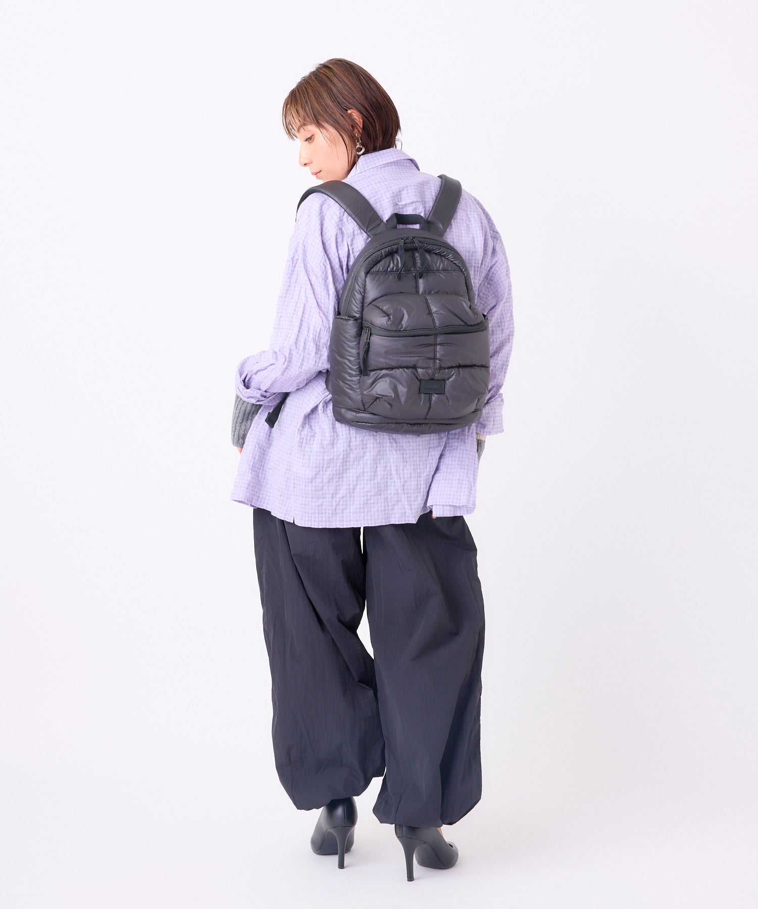 anello アネロ MATE ミニリュック 軽量 撥水 A5 ユニセックス お出かけバッグ マザーズバッグ ピロウィー AIB5224 ブラック