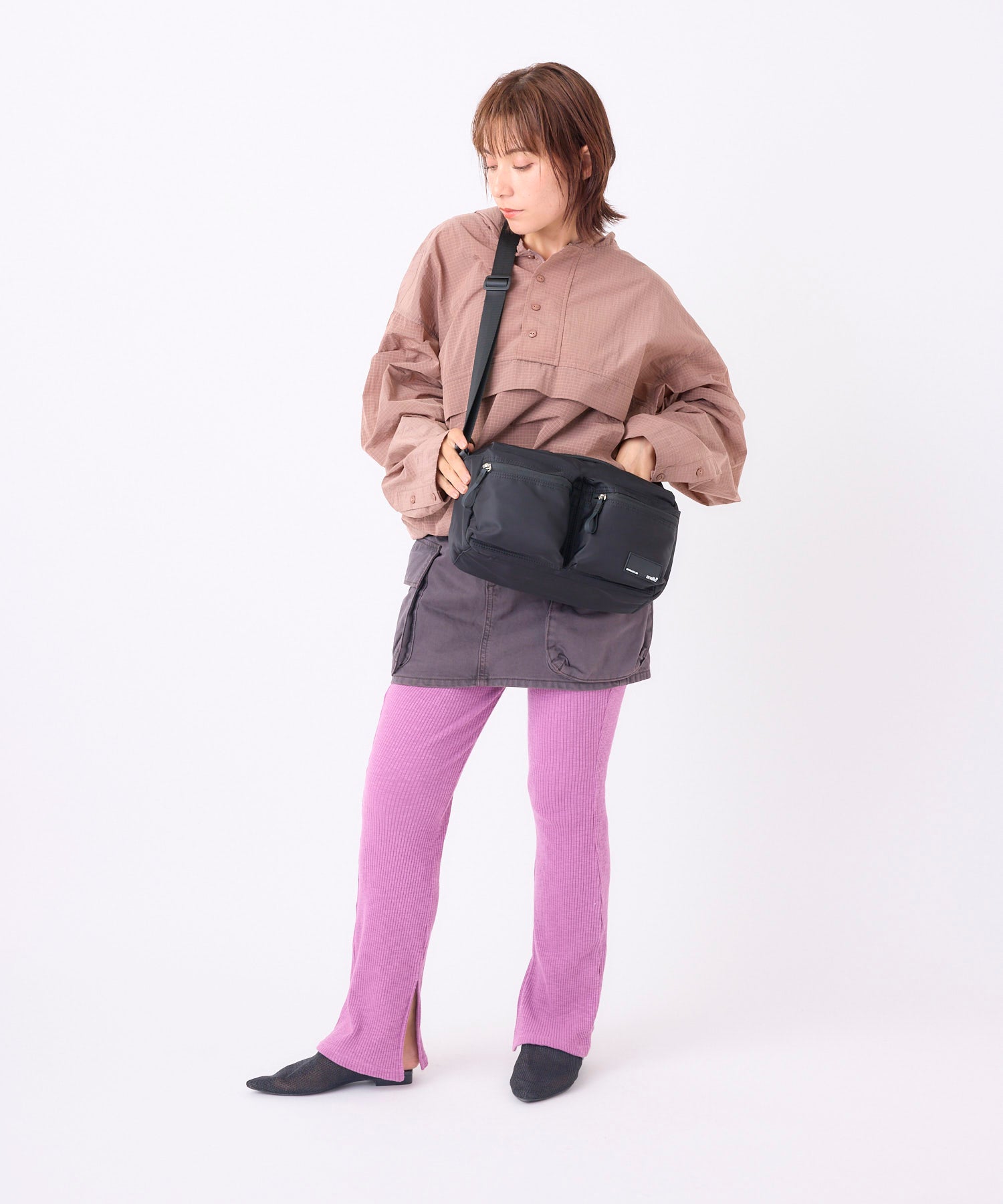 anello アネロ FIT ショルダーバッグ A5 撥水 軽量 ユニセックス シーズンレス カジュアル スタンダード ラボ ATR0482 グレーベージュ