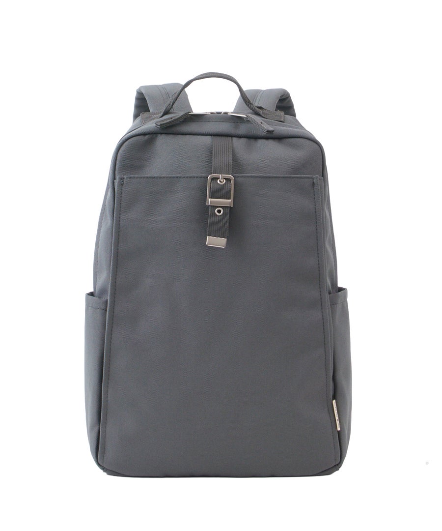 anelloGRANDE アネログランデ リュック 多収納 バックルデザイン A4 撥水 キャリーオンテープ 10L 10ポケット ロモ GHH3644 グレー